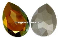 Swarovski, rivoli cabochon, iridescent green, 30x20mm - x1