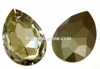 Swarovski, rivoli cabochon, silver shade, 30x20mm - x1