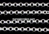 Chain, per foot, 925 silver, 50cm - x1