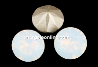 Swarovski, chaton PP32, white opal, 4mm - x10