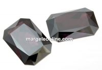 Swarovski, rivoli cabochon, amethyst satin, 27x18.5mm - x1