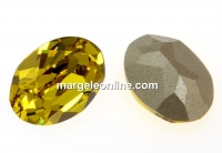 Swarovski, rivoli cabochon, lime, 14x10mm - x1