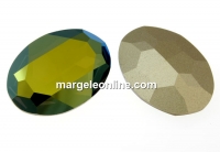 Swarovski, rivoli cabochon, iridescent green, 30mm - x1