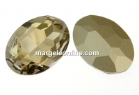 Swarovski, rivoli cabochon, silver shade, 30mm - x1