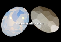 Swarovski, rivoli cabochon, white opal, 30mm - x1