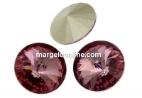 Swarovski, rivoli, antique pink, 12mm - x2