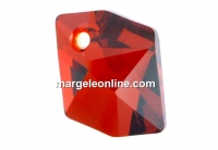 Swarovski, cosmic diamond pendant, red magma, 40mm - x1