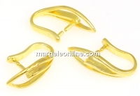 Pendant bail, gold-plated 925 silver, 20mm - x1