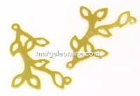 Link, sprig, gold-plated 925 silver, 25mm - x1