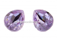 Swarovski drop fancy, purple, 8x6mm - x2