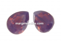 Swarovski drop fancy, Cyclamen Opal, 8x6mm - x2