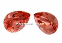 Swarovski drop fancy, peach rose, 8x6mm - x2