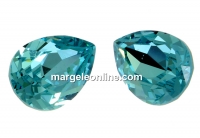 Swarovski drop fancy, light turquoise, 8x6mm - x2