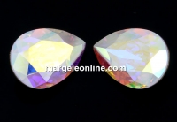 Swarovski drop fancy, aurora borealis, 14x10mm - x1