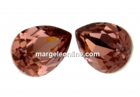 Swarovski drop fancy, blush rose, 14x10mm - x1