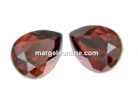 Swarovski drop fancy, padparadscha satin, 14x10mm - x1