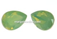 Swarovski drop fancy, chrysolite opal 14x10mm - x1