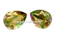 Swarovski drop fancy, luminous green, 14x10mm - x1