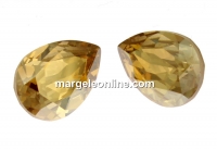 Swarovski drop fancy, golden shadow, 14x10mm - x1