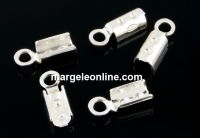 Clasp for cord ends, 925 silver, 10.5x5.3mm, inside3mm - x2