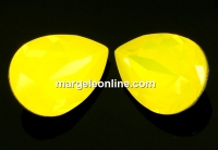 Swarovski drop fancy, yellow opal, 14x10mm - x1