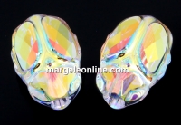 Swarovski, scarabeus bead aurora borealis, 12mm - x1