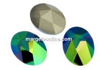 Swarovski, fancy cabochon kaputt oval, scarabaeus green, 23mm - x1