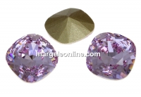 Swarovski, fancy square, violet, 10mm - x1