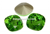 Swarovski, fancy square, fern green, 10mm - x1