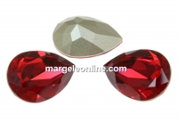 Swarovski drop fancy, scarlet, 10x7mm - x1