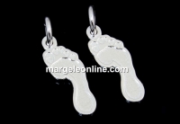 Pendant, foot,  925 silver, 19mm  - x1