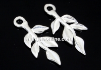 Pendant, sprig, 925 silver, 19mm  - x1