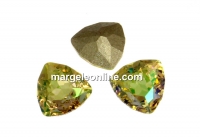 Swarovski, fancy rivoli Trilliant, luminous green, 7mm - x1