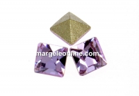 Swarovski, fancy chaton Square, violet, 3mm - x10