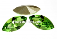 Swarovski navette, fancy chaton, peridot, 6mm - x6