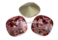 Swarovski, square fancy, antique pink, 12mm - x1