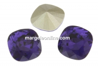 Swarovski, square fancy, purple velvet, 10mm - x1