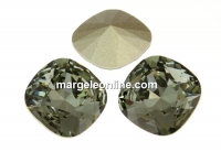 Swarovski, square fancy, black diamond, 12mm - x1