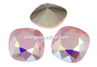 Swarovski, square fancy, rose water opal AB , 12mm - x1