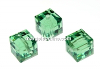 Swarovski, cube bead, erinite, 6mm - x2