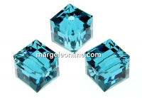 Swarovski, cube bead, indicolite, 8mm - x1