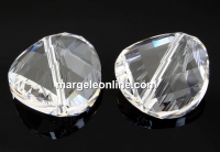 Swarovski, twist bead, crystal, 18mm - x1