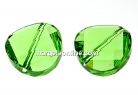 Swarovski, twist bead, peridot, 14mm - x1