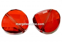 Swarovski, twist bead, red magma, 22mm - x1