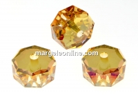 Swarovski, rondelle bead, metallic sunshine, 8mm - x2