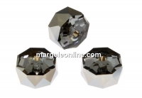 Swarovski, rondelle bead, silver night, 8mm - x2