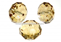 Swarovski, briolette bead, golden shadow, 8mm - x2