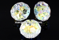 Swarovski, briolette bead, aurora borealis, 18mm - x1