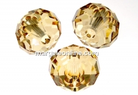 Swarovski, briolette bead LH, golden shadow, 18mm - x1