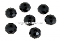 Swarovski, briolette bead LH, jet, 12mm - x1